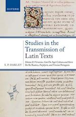 Studies on the Transmission of Latin Texts