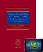 Company Meetings and Resolutions (Digital Pack)