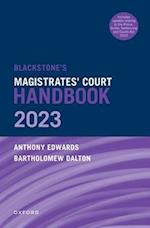 Blackst Magistrates Court Hb 2023 and Blackst Youths in the Criminal Courts Oct
