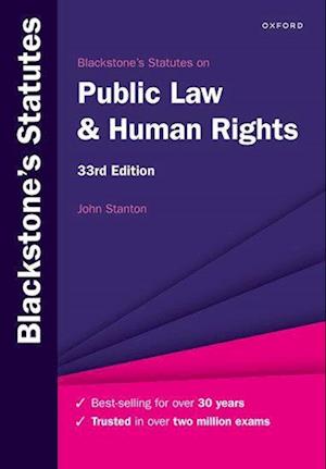 Blackstone's Statutes on Public Law & Human Rights