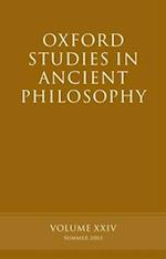 Oxford Studies in Ancient Philosophy, Volume XXIV