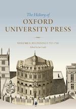 The History of Oxford University Press: Volume I