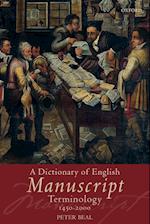 A Dictionary of English Manuscript Terminology