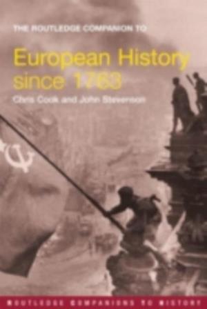 Routledge Companion to Modern European History since 1763