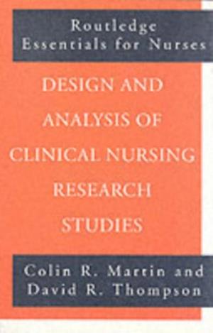 Design and Analysis of Clinical Nursing Research Studies