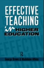 Effective Teaching in Higher Education