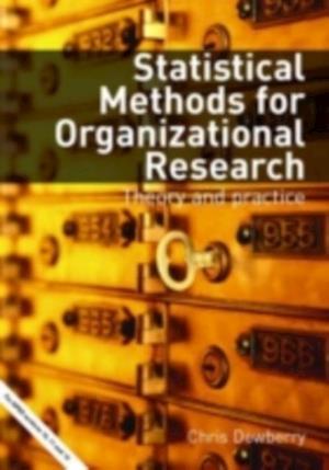 Statistical Methods for Organizational Research