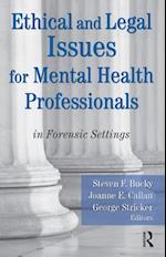 Ethical and Legal Issues for Mental Health Professionals