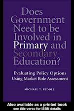 Does Government Need to be Involved in Primary and Secondary Education