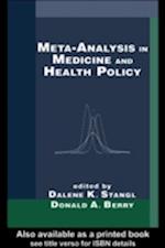 Meta-Analysis in Medicine and Health Policy