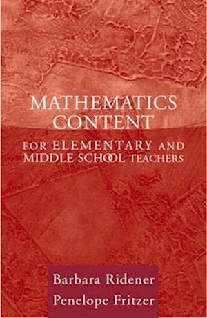 Mathematics Content for Elementary and Middle School Teachers