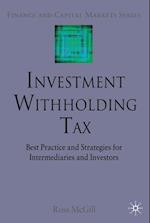 Investment Withholding Tax