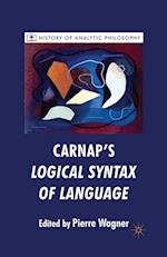 Carnap's Logical Syntax of Language