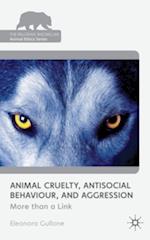 Animal Cruelty, Antisocial Behaviour, and Aggression