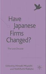 Have Japanese Firms Changed?