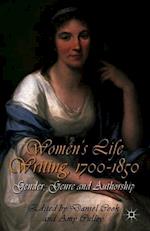 Women's Life Writing, 1700-1850