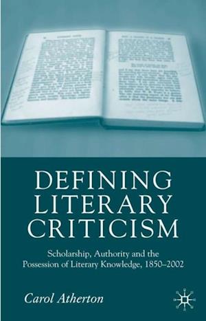 Defining Literary Criticism