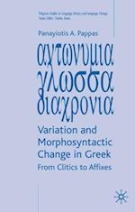 Variation and Morphosyntactic Change in Greek