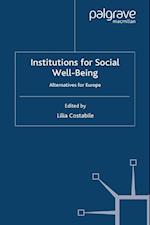 Institutions for Social Well Being