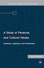 A Study of Personal and Cultural Values