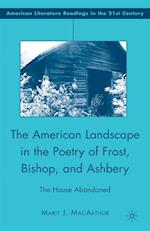 American Landscape in the Poetry of Frost, Bishop, and Ashbery