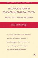 Procedural Form in Postmodern American Poetry