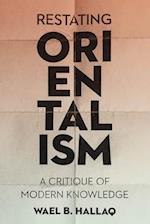 Restating Orientalism