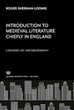 Introduction to Medieval Literature Chiefly in England