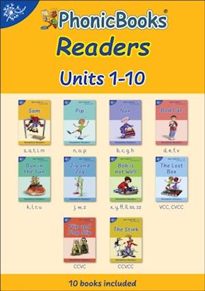 Phonic Books Dandelion Readers Set 1 Units 1-10