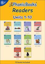 Phonic Books Dandelion Readers Set 2 Units 1-10 (Alphabet code blending 4 and 5 sound words)