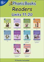 Phonic Books Dandelion Readers Set 1 Units 11-20 (Two-letter spellings sh, ch, th, ng, qu, wh, -ed, -ing, le)