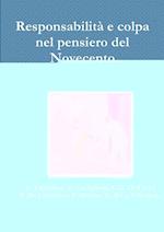 Responsabilità e colpa nel pensiero del Novecento