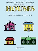 Coloring Books for 2 Year Olds (Houses) 