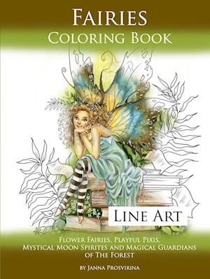 Fairies Coloring Book Line Art