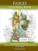 Fairies Coloring Book Line Art