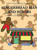 Coloring Book for 7+ Year Olds  (Gingerbread Man and Houses)