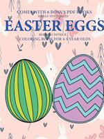 Coloring Book for 4-5 Year Olds (Easter Eggs) 