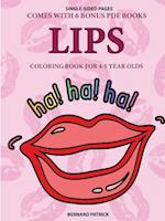 Coloring Book for 4-5 Year Olds (Lips) 