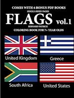 Coloring Books for 7+ Year Olds (Flags Volume 1) 