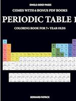 Coloring Book for 7+ Year Olds (Periodic Table) 