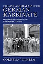 The Last Generation of the German Rabbinate