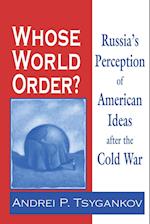 Whose World Order?