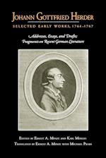 Johann Gottfried Herder: Selected Early Works, 1764-1767