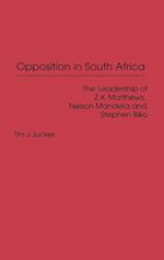 Opposition in South Africa