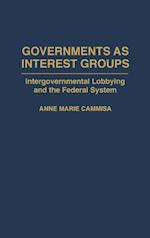 Governments as Interest Groups