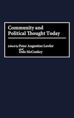 Community and Political Thought Today