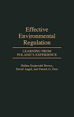Effective Environmental Regulation
