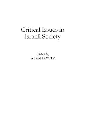 Critical Issues in Israeli Society