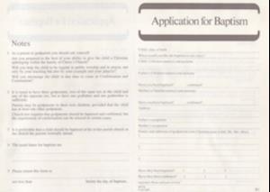 Baptism Application Form B1 1=PK50