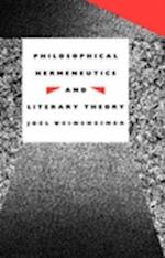 Philosophical Hermeneutics and Literary Theory